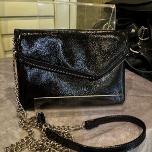 Hobo Daria‎ Elegant Black Chain Clutch NWOT